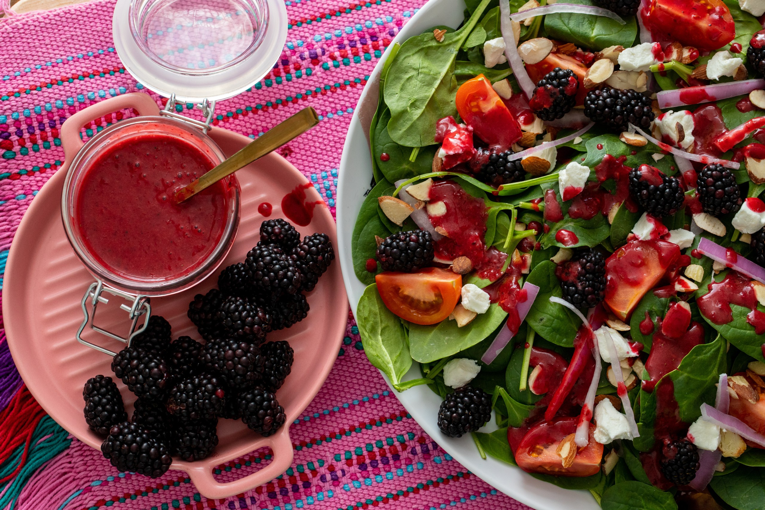 Whip Up Zesty Blackberry Vinaigrette for an Impressive Spinach Salad